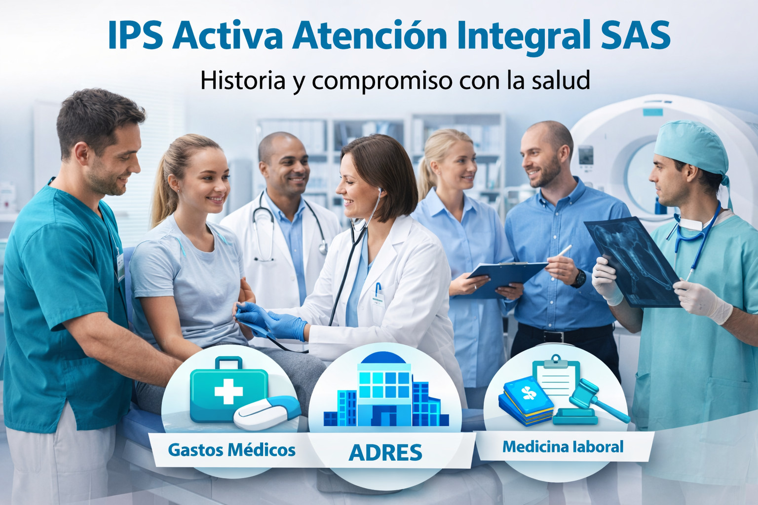 Fisioterapia Medicina general Ortopedia y traumatología Psicología Medicina laboral Procedimientos menores Apoyo a pacientes SOAT