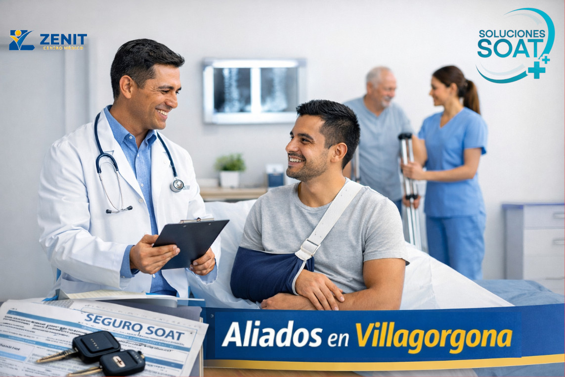 “Rehabilitación física de paciente SOAT en Centro Médico Zenit