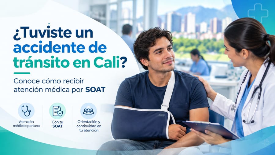 ¿Tuviste un accidente de tránsito en Cali? Conoce cómo recibir atención médica por SOAT